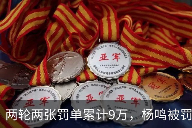 两轮两张罚单累计9万，杨鸣被罚下后还吃5万